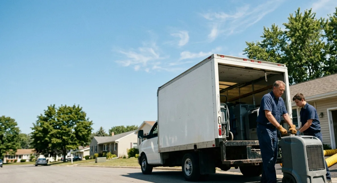 Water Damage Cleanup in Evansville, IN near me